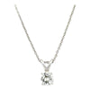 .76 Carat Round Brilliant Cut Diamond Solitaire Pendant Necklace