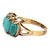 1960's Turquoise Gemstone 18 Karat Yellow Gold Vintage Ring