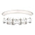 Diamond Dot Dash 14 Karat White Gold Wedding Band Ring