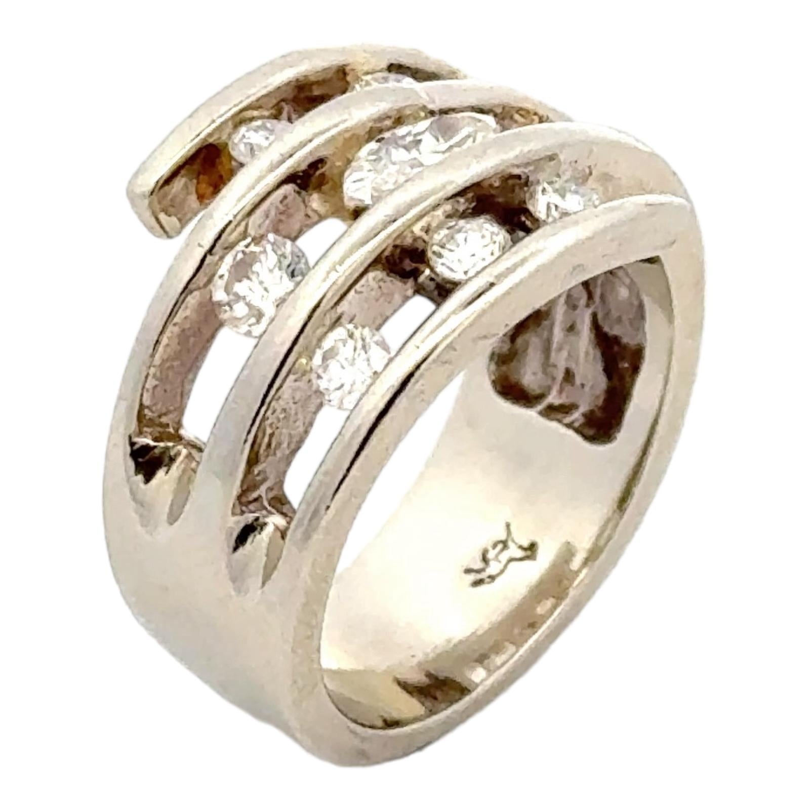 Tension Ring 14 Karat White Gold – LeJean`s Fine Jewelers