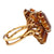 Citrine Diamond 18 Karat Yellow Gold Vintage Cocktail Ring