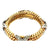 Tiffany & Co. Schlumberger Diamond 18 Karat Yellow Gold Rope Three-Row X Ring