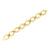 1960's  Rope & Polished 18 Karat Yellow Gold Double Link Estate Bracelet
