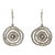 Reversible Diamond 18 Karat White Gold Dangle Drop Earrings Modern