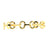 14 Karat Yellow Gold Stirrup Link Modern Bracelet