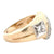 Contemporary Diamond 14 Karat Yellow Gold Band Ring