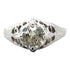 Art Deco Old European Cut Diamond 18 Karat White Gold Engagement Ring