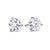 1.50 CTW Diamond Stud Earrings GIA Certified F-G/VS2-SI2 White Gold Martini Mountings