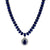 Sapphire Necklace Sapphire Diamond Drop Pendant