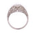 Art Deco Diamond Platinum Engagement Ring Filigree Old European Cut